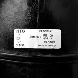 Отвод литой 60° 63 мм ПЭ100 SDR11